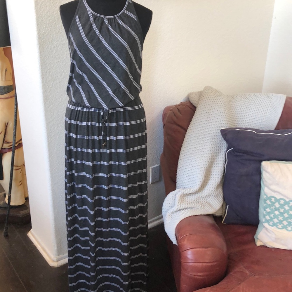 Michael Stars Sz M Striped Maxi Dress